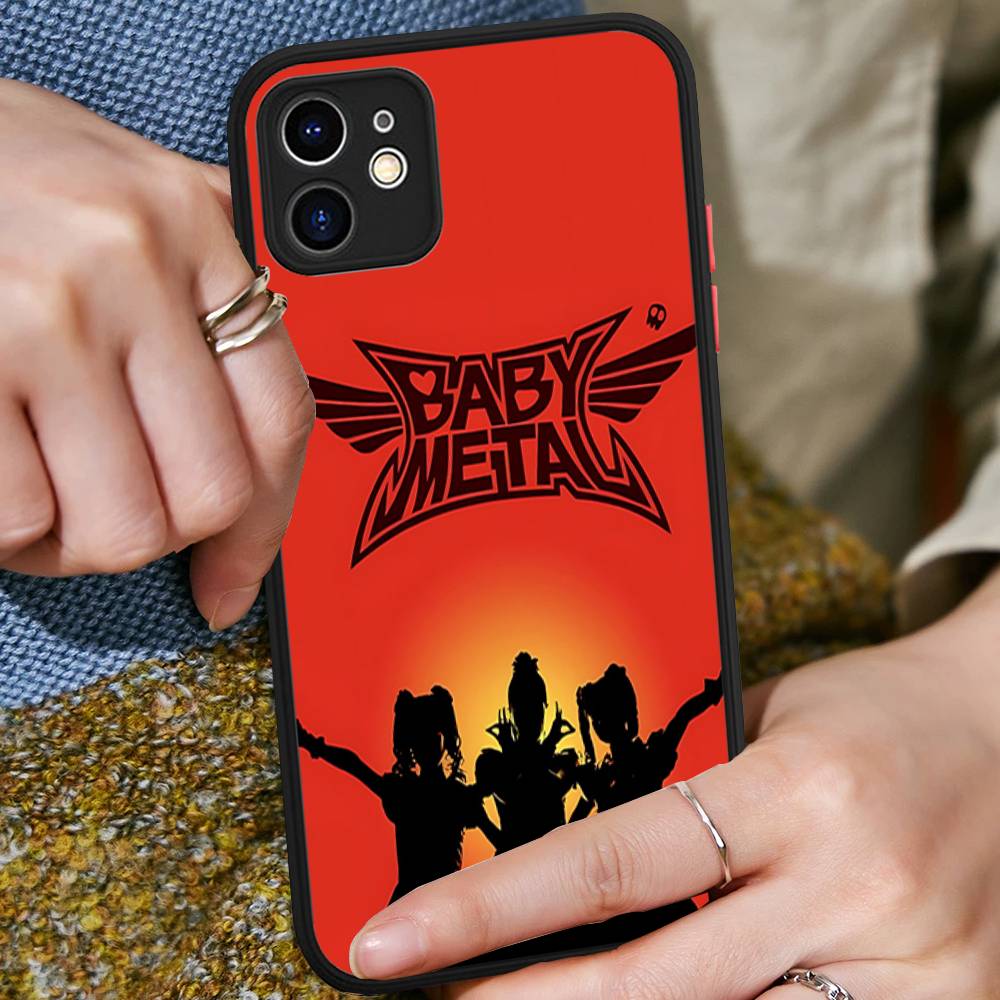 Music Japanese Pop B-babymetal For IPhone 11 12 13 14 15 16 Pro Max Plus Matte Translucent Phone Cover