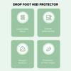 Drop Foot Heel Protector Pressure Relieving Soft Adjustable Prevent Bedsore Breathable Single Boot Heel Pillow
