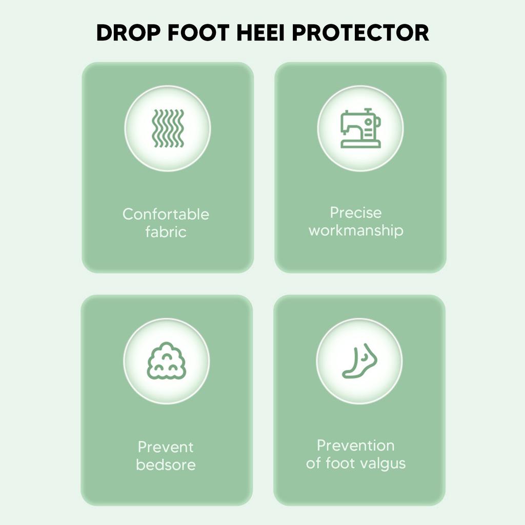 Drop Foot Heel Protector Pressure Relieving Soft Adjustable Prevent Bedsore Breathable Single Boot Heel Pillow
