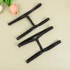 1Pair Women's Black Elastic Thigh Garters with Adjustable Double Row Leg Straps, Fashion Punk Leg Straps