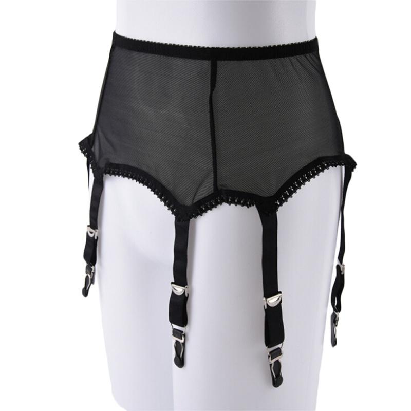 Buy Sexy Womens Lingerie MeshGarter Belt Dress High Waist 6 Suspender G