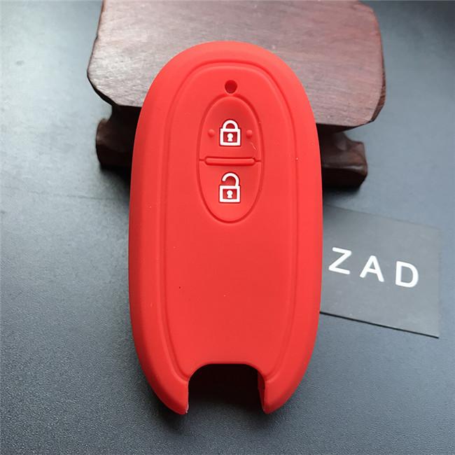 

ZAD silicone rubber car key cover case skin protect keychain for SUZUKI Swift Sport SX4 SCORSS grand vitara Wagon R stingray