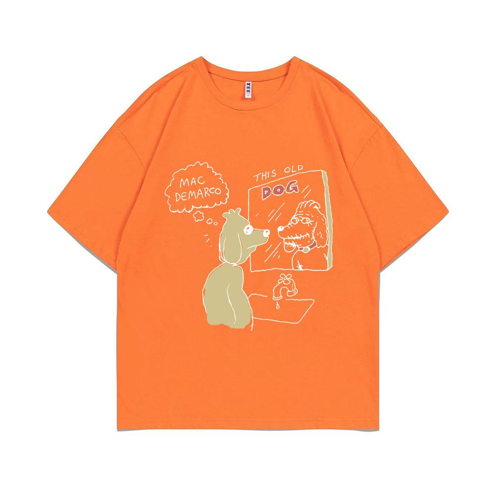 Mac Demarco This Old Dog Album Graficzny T-shirt Męski Lndie Pop Muzyka T-shirty Męskie Vintage T-shirty Męskie Hip Hop Oversizeowe Koszulki