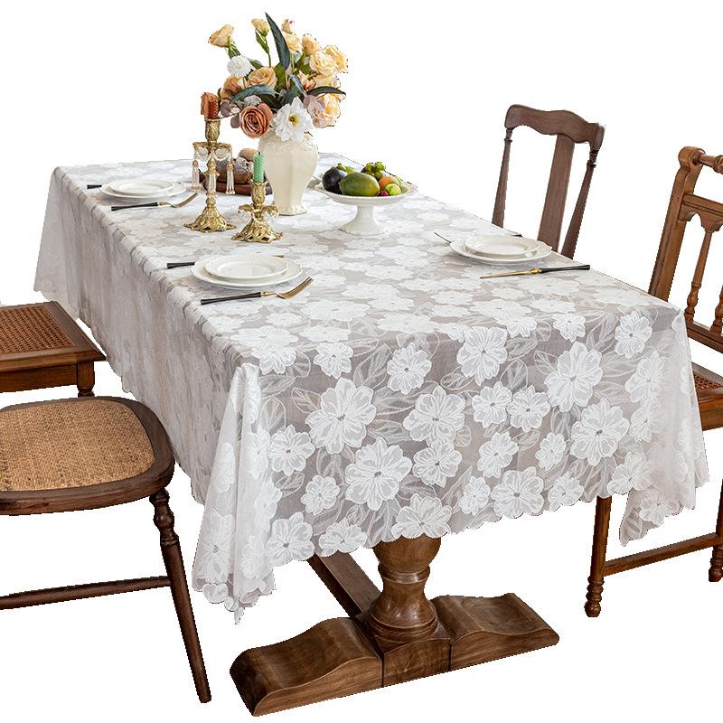 Lace tablecloth, coffee table, high-end sense, light luxury, studio atmosphere, table cover, stall cloth, selling accessories