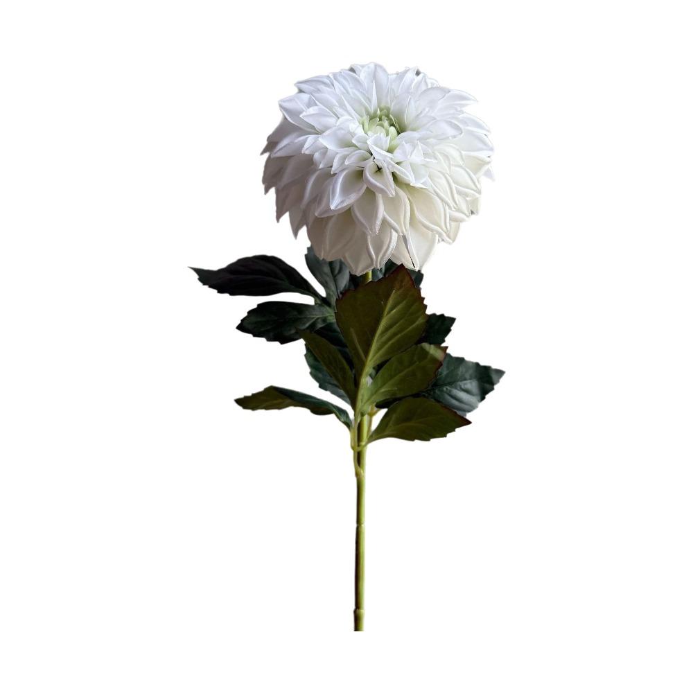 Real Touch Artificial Dahlia Branch Realistic Faux Wedding Floral  Event Decoration белый