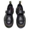 Personaggi con suola spessa con scarpe Mary Jane da donna, scarpe piccole in pelle di primo strato, studente di moda pattern litchi muffin