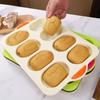 8 Grids Bread Baking Form Silicone Hamburger Bun Mold Silicone Baking Pan  Kitchen Bakeware