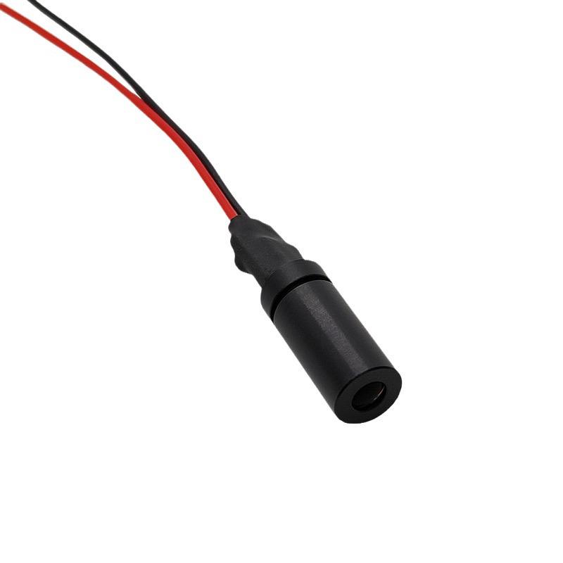 6x14mm Red Laser Module with Dot Pattern, 635nm, 5mW, Black.