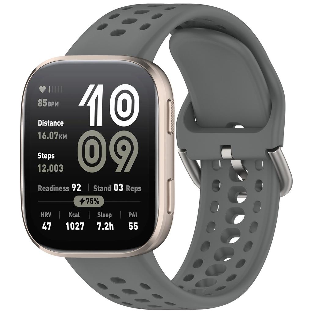 22mm Official Silicone Strap For Amazfit Bip 6 Balance 2 Breathable Bracelet Wristband For Amazfit T-Rex3 Pro GTR 4/3 Helio Belt