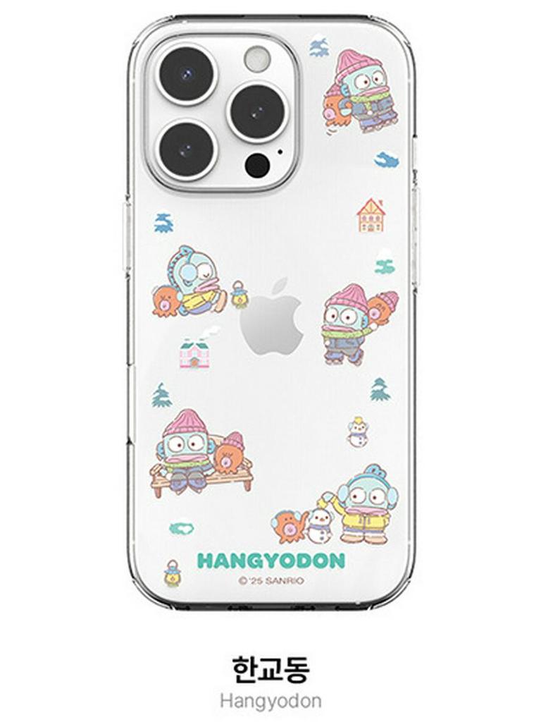 Korean Hello Kitty, My Melody & Kuromi Transparent Protective Case for iPhone 17 Pro Max