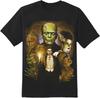 Rock Rebel Men's Universal Monsters Full Color Collage T-Shirt Black