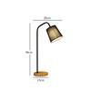Nordic Wooden Desk Lamp Art Iron LED 5W Fashion Eye Protection Dimming Fabric lampshade Table Lamp Living Room Home Decor