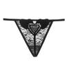 Luxury Korean Version of Women's Underwear Ultra-thin Transparent Heart-shaped Sexy Underwear, Women's Lace Thong T-pants 902