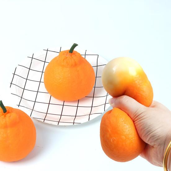 2/3/5Pcs Stress Relief Ugly Orange Toy Decompression Dekopon Stress Ball Anti-anxiety Simulation Fruit Squeeze Sensory Fidget Toy