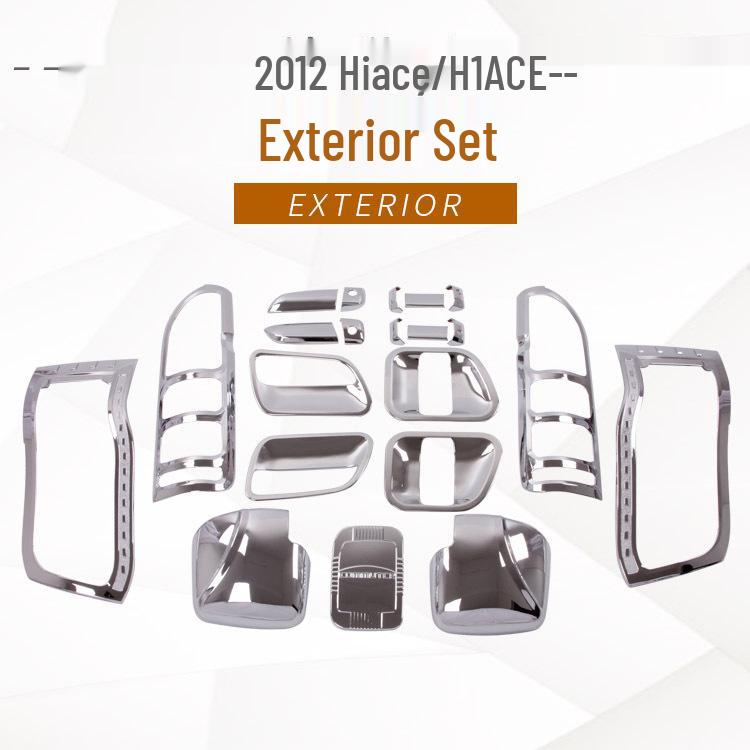Hiace Door Handle Headlight Taillight Fog Light Fuel Tank Mirror Decorative Cover Stickers
