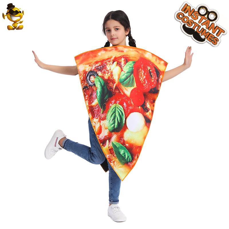 Children's funny food pizza costume Kids' Party Funny Pizza Onesie cosplay Play as Daoist clothing