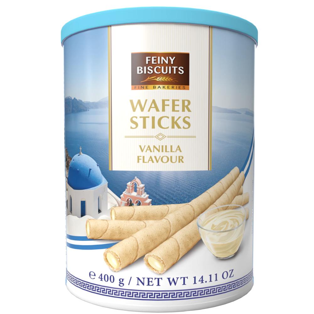 Feiny Kekse Waffelröllchen mit Vanillefüllung 400 g