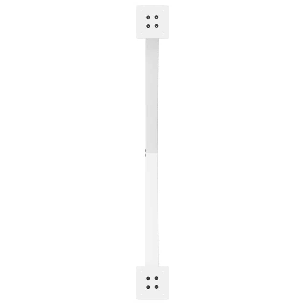 Vidaxl Nogi Do Stołu Jadalnego, 2 Szt., Białe, 90X(72-73) Cm, Stal
