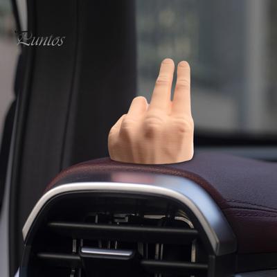 Winkende Hand-Ornament, 3D-gedrucktes Auto-Armaturenbrett-Ornament, Autogruß, Gruß, winkende Hand-Statue für die Auto-Inneneinrichtung