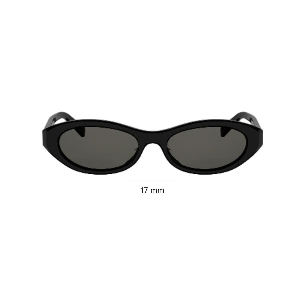 Celine Elegant Design Oval Sunglasses Women sunglasses Glossy-Black CL40353U-01A