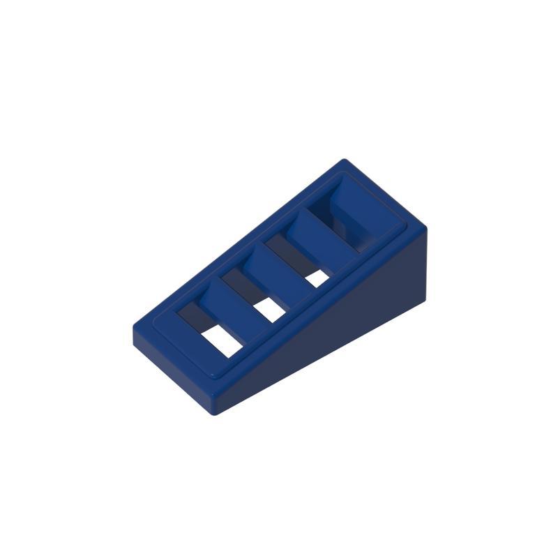20pcsMOC Assembles Particles 61409 Slope 18° 2 X 1 X 2/3 with 4 Slots Building Block Part DIY Bricks Bulk Model Educational Toy