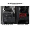 Interior Headlight Switch Button Panel Cover Trim For Ford F150 + Red Carbon