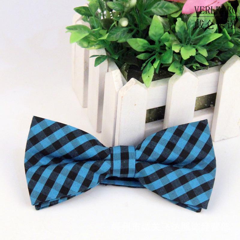 Wielokolorowa żakardowa w 100% bawełniana muszka biznesowa i casualowa