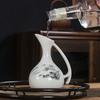 Keramik-Weinset im Retro-Stil, chinesischer Stil, Keramikkrug, Weinglas, Baijiu-/Soju-Weinspender, Barzubehör, Küchenaccessoires, Geschenkset