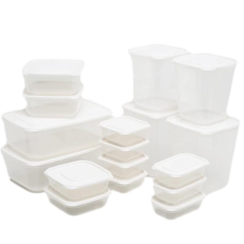 17 Pcs/set Transparent Kitchen Storage Container Box Food Container Refrigerator Organizer Snacks Nuts Fruits Storage Box Jars