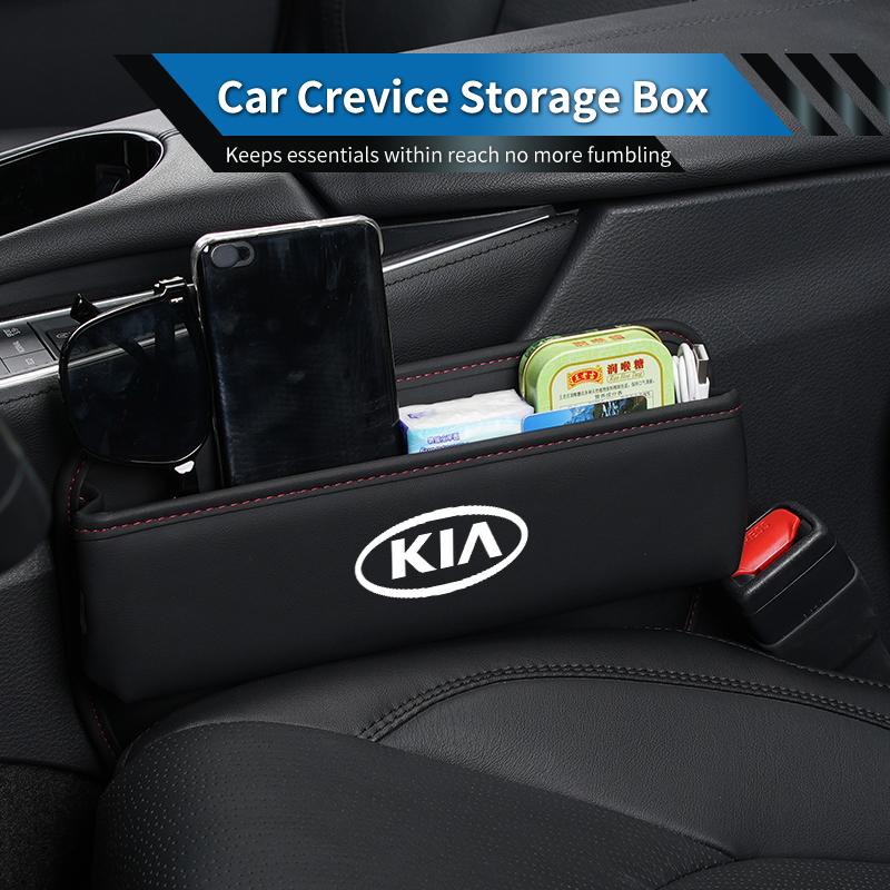 Car Seat Gap Storage Box Side Seam Organizer Leak-Proof Case Interior For KIA Rio K5 Sportage Ceed Sorento Picanto Stinger Op YB1