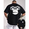 Herren Mode 3D Gedrucktes Herren T-Shirt Rundhals Kurzarm Trendige Streetwear