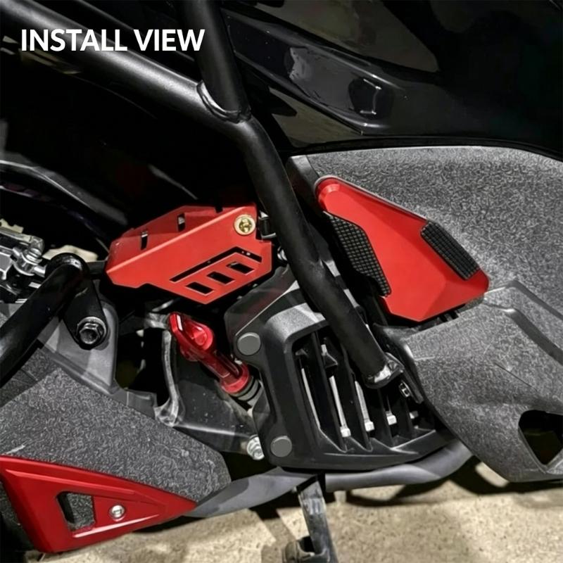 Textured Motorcycle Step Plate Pair with Aluminum Bodies, Footrest Floorboard Accessories for PCX160 PCX125 Routine Replacement Work