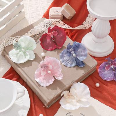 5/10Pcs Butterfly Orchid Artificial Flowers Heads Fake Flowers for Home Decor Wedding Decoration Ornament Gift Craft Accessories