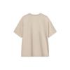 Li-Ning Loose Fit Round Neck Letter Print T-Shirt Unisex Tops Gray AHSSF49-5