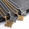 Stainless Steel Celtic Knot Necklace for Men Eternal Connection Jewelry Gift Durable Triquetra Pendant