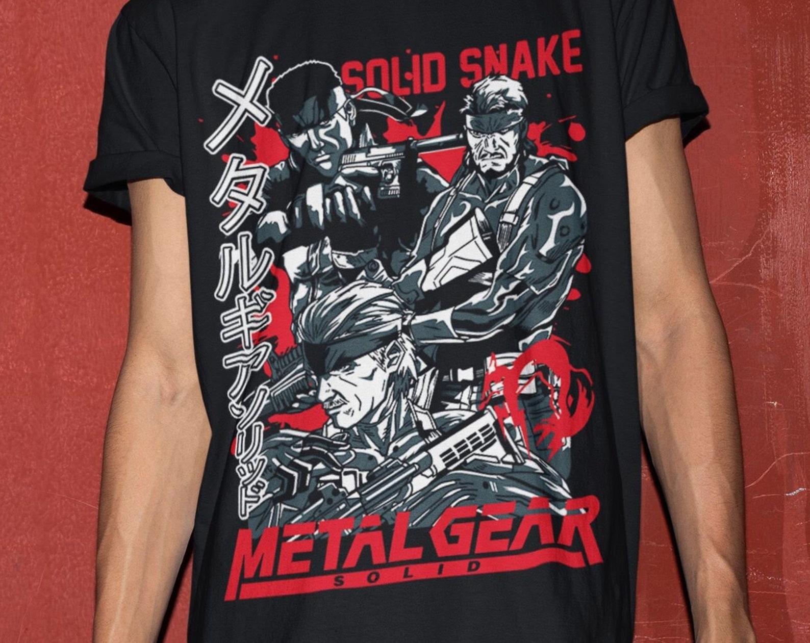 MGS1 - Snake shirt, Metal gear Solid retro shirt, Gift for fans, Snake & Raiden MGS Sons Of Liberty Unisex T-shirt XL