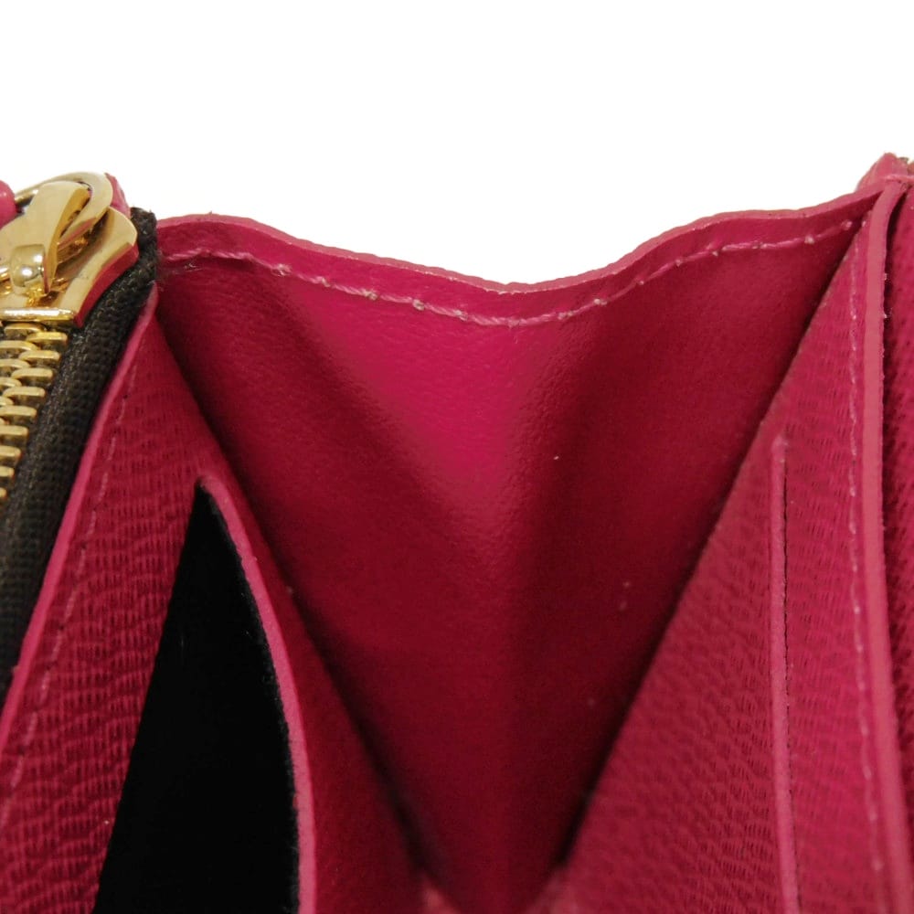 Used 12564 Porto Monnaie Rosalie M41939 7941 LV logo flower old model card case coin purse monogram fuchsia ladies from