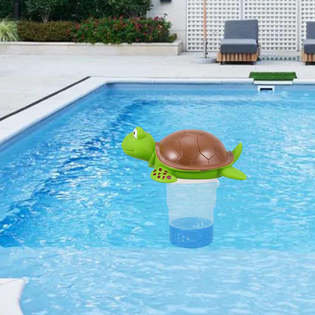 Floating Pool Chlorine Dispenser Chlorine Tablet Floater Fits 1 and 3 Inch Tablets for Large and Small Pools, Hot Tub, Spa