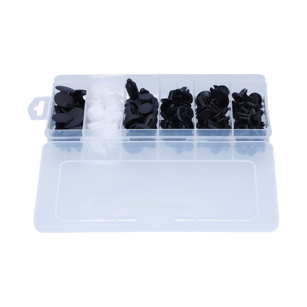 100pcs Auto Fasteners Clips Push Rivets 6 Size for Car Body Fender Trim Hood Dash Panel