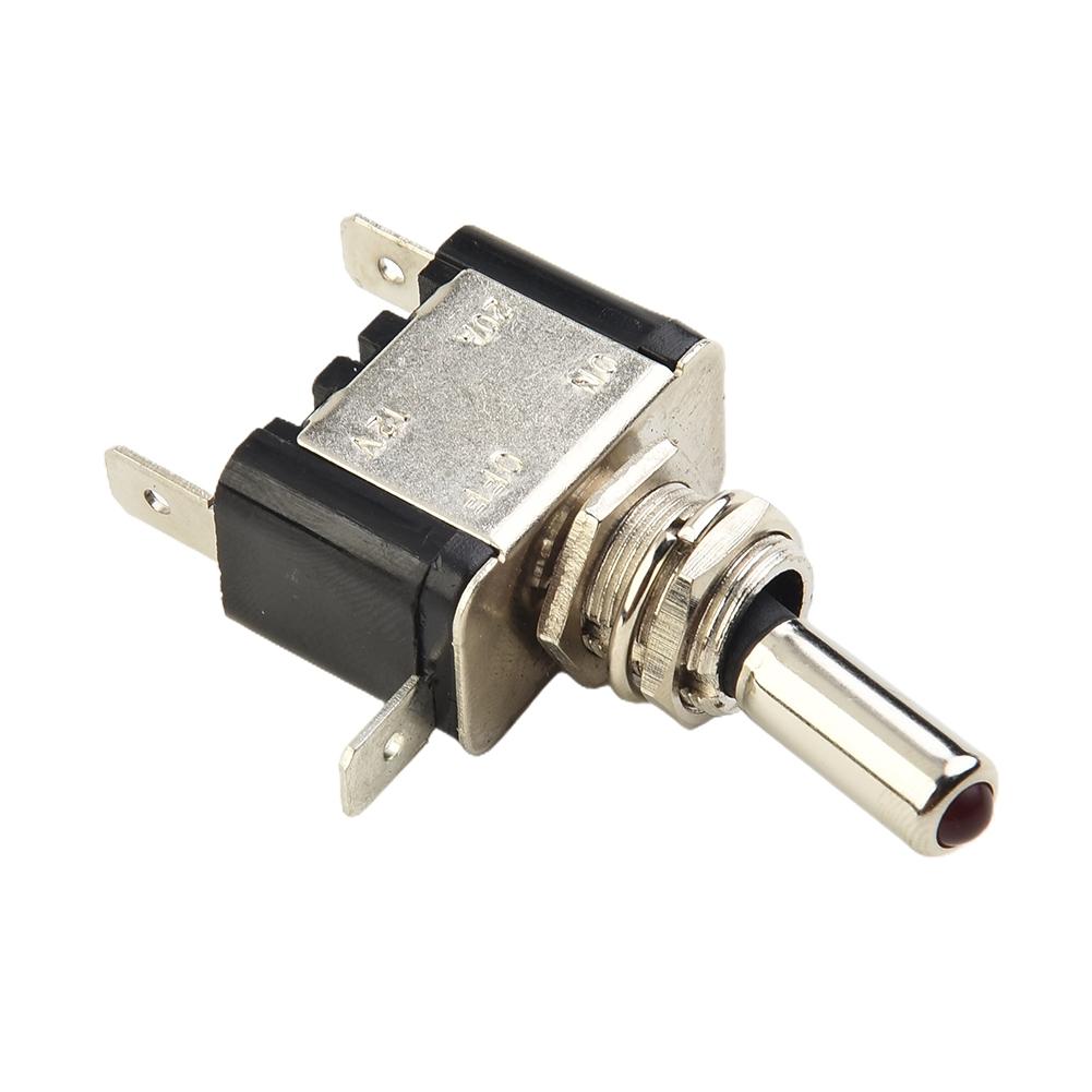 Toggle Switch LED On-Off RED SPST Safety Single Pole