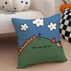 Interesting funny cartoon JJOGUMAN Cushion Cover Throw Pillow Cover Hidden Button Durable Polyester Chair Cushion