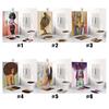 4 Pieces / Set of Carpet Bathroom Mat African Women Curtain Set Home Decoration