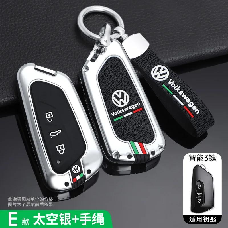 VW GTI GOLF 2026 Hot For VW VOLKSWAGEN Metal Car Key Case Cover for Volkswagen VW GTD Magotan Golf 8 MK8 ID.3 ID.4 ID.6 Car Key 