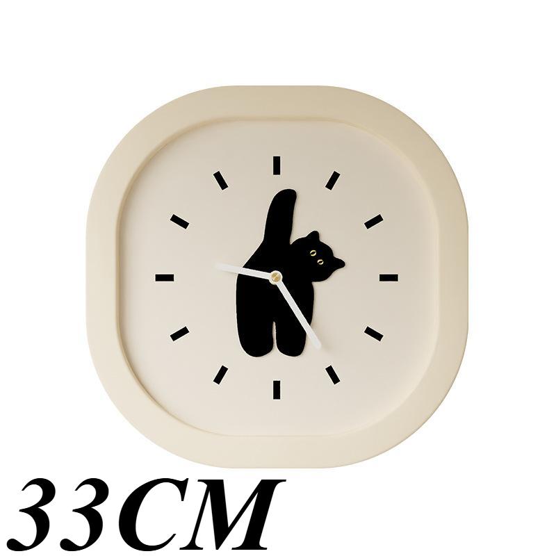 Cute Cat Living Room Wall Clocks Pendulum Silent Acrylic Children's Room Clock Digital Modern Room Thing Ornaments for Home Interior Decoration