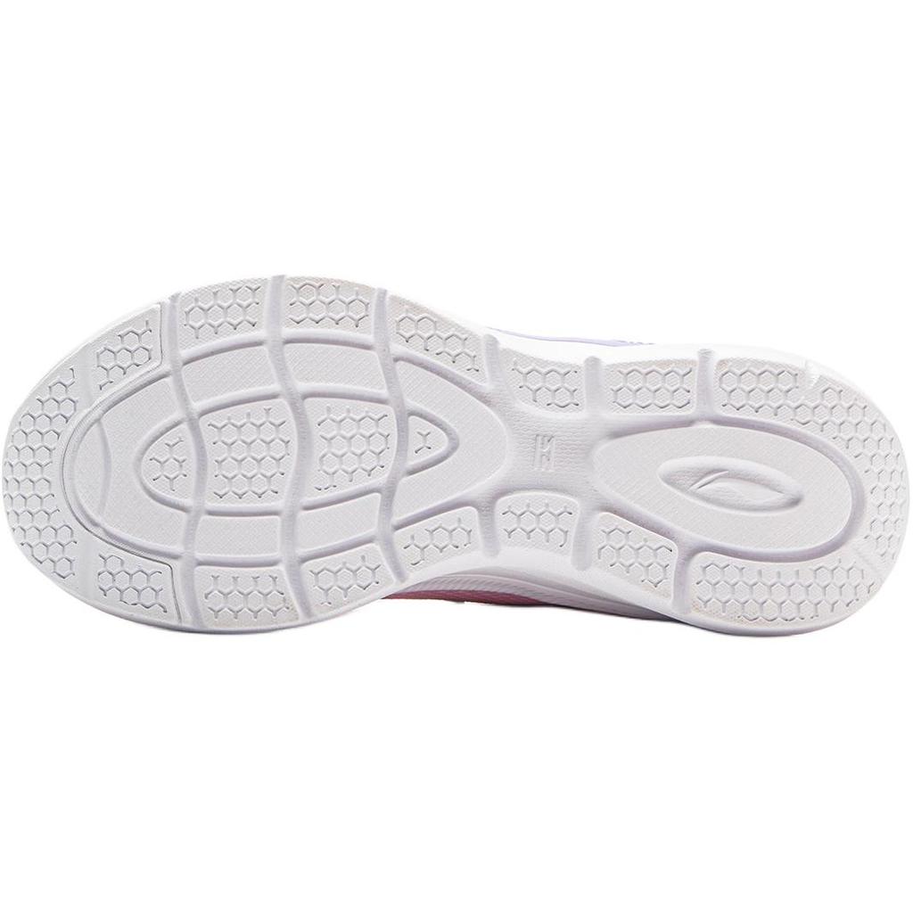 Li Ning Running Series Comfortable Versatile Shock Absorption Rebound Low-Top Kids Running Shoes Kids Running Shoes Light-Pink Purple YKFV204-2