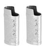2Pcs Zinc Alloy Lighter Cover Retro Pattern Reusable Portable Lighter Sleeve Case for Travel