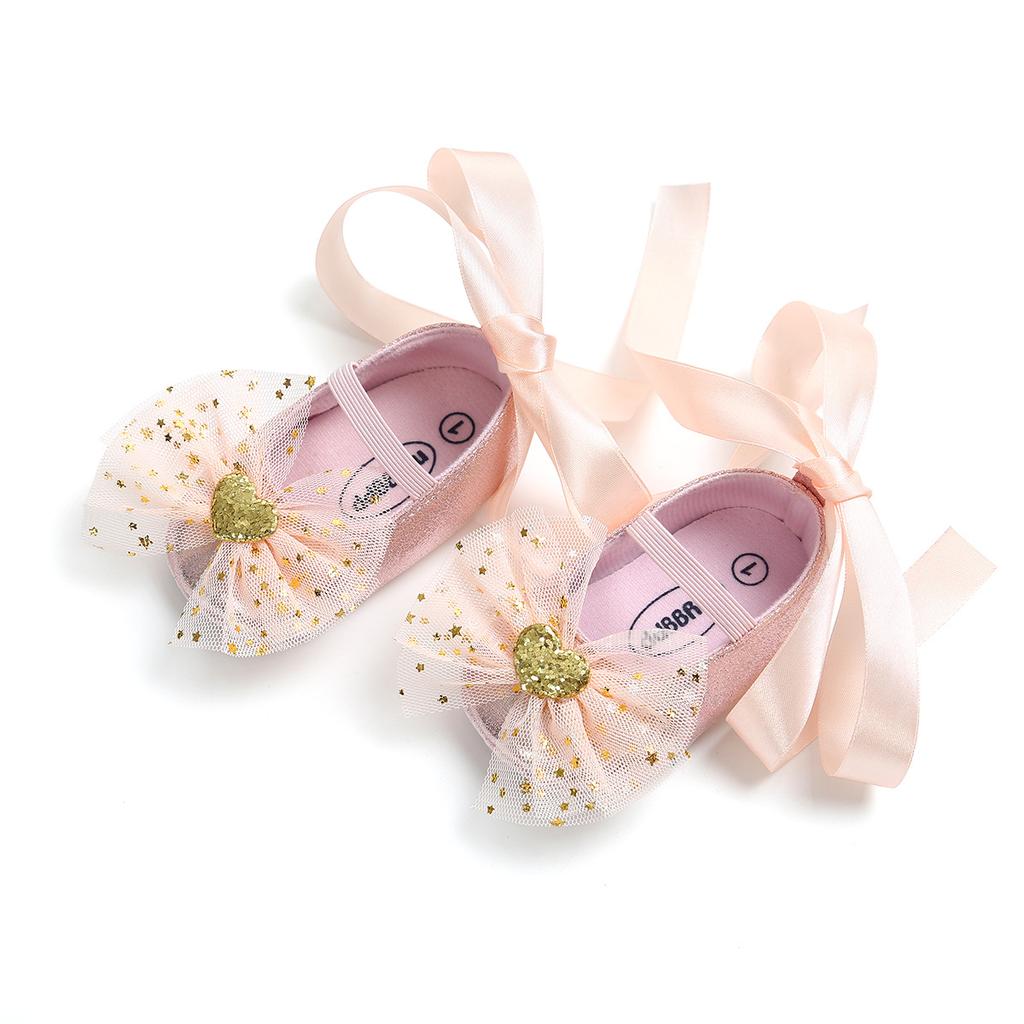 MYGGPP Butterfly Ribbon Princess Shoes Baby Baby Shoes Baby Shoes Small Baby Shoes Baby Shoes