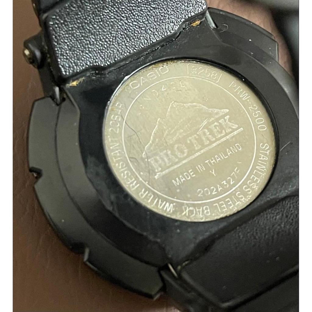 Used CASIO PRO TREK Solar Watch Black