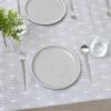 STYLE Decor Laminated Tablecloth (140cm X 210cm), Silver Light, W4801220