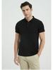 230g Double-sided Cotton Air-layer Shirt-collar Short-sleeve T-shirt Solid Color Minimalist Lightweight Breathable Business T-shirt
